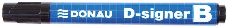 Marker do tablic DONAU D-Signer B, okrągły, 2-4mm (linia), czarny