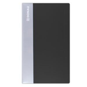 Wizytownik DONAU, PP, na 120 wizytówek, czarny