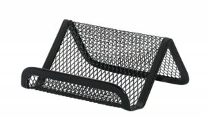 Stojak na wizytówki Q-CONNECT Office Set, metalowy