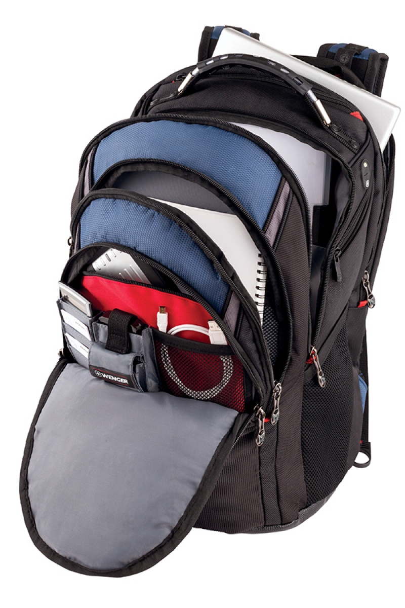 Plecak WENGER Ibex, 17", 370x470x260mm, niebieski - obrazek 3