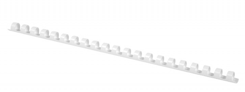 Grzbiety do bindowania OFFICE PRODUCTS, A4, 12mm (95 kartek), 100 szt., białe