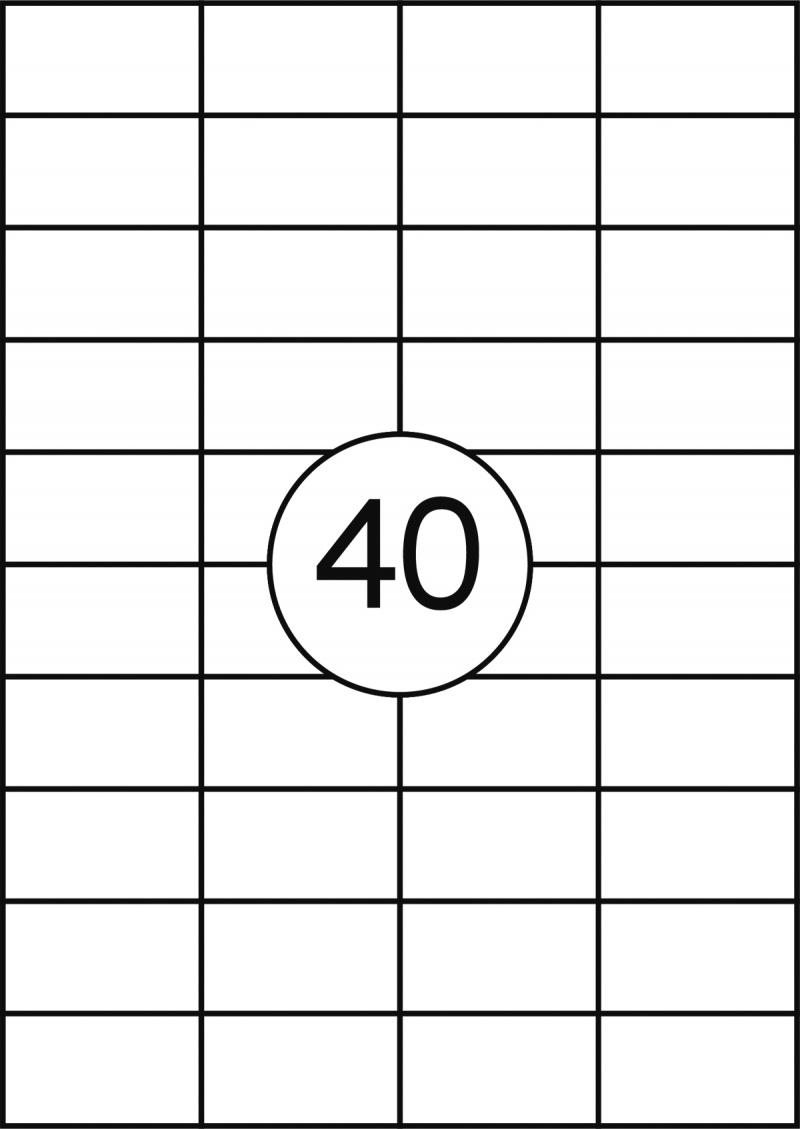 Etykiety OFFICE PRODUCTS, 48,5x25,4mm, białe, 100 ark. - obrazek 2