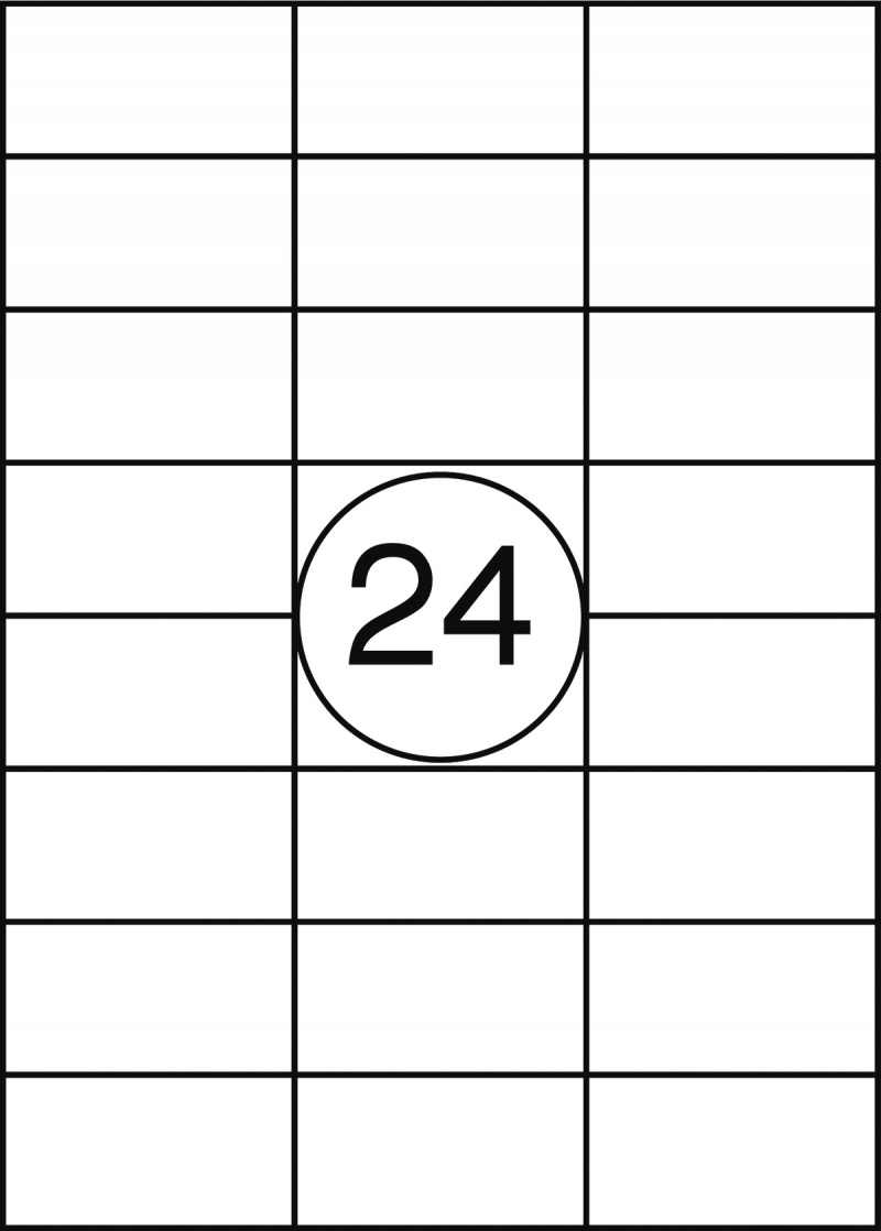 Etykiety OFFICE PRODUCTS, 64,6x33,8mm, białe, 100 ark. - obrazek 2