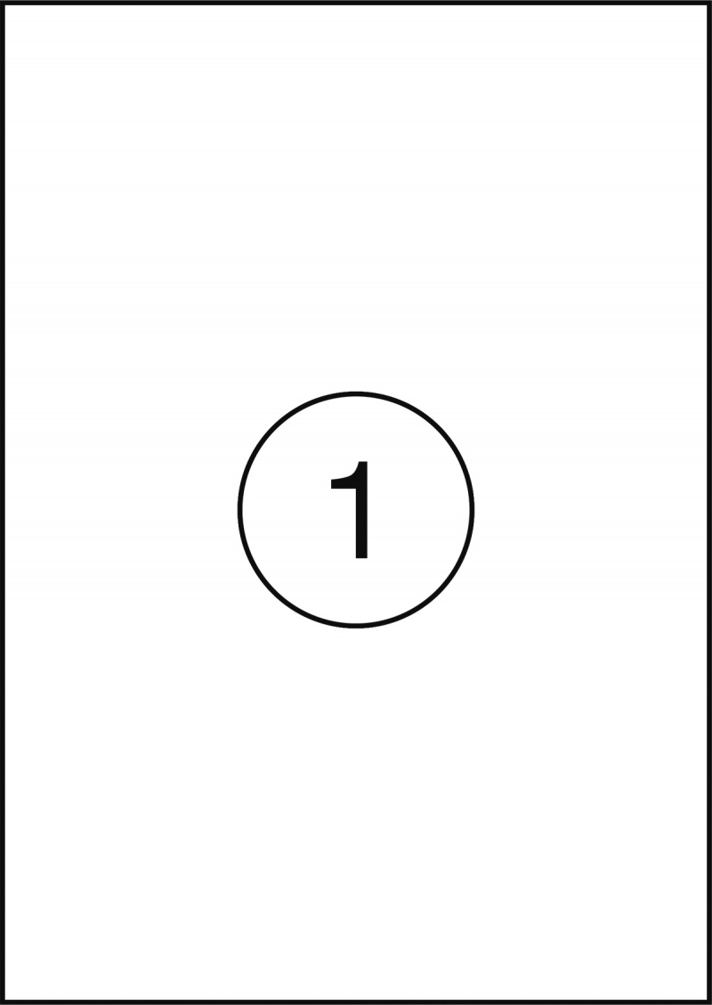 Etykiety OFFICE PRODUCTS, 210x297mm, białe, 100 ark. - obrazek 2