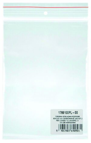 Torebka strunowa OFFICE PRODUCTS, LDPE, 80x120mm, 100szt., transparentna