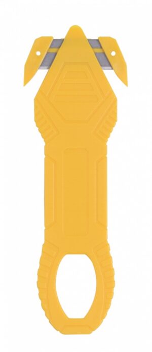 Nóż bezpieczny DONAU SAFETY DS-NWO2, niewymienne ostrze, zawieszka, żółty