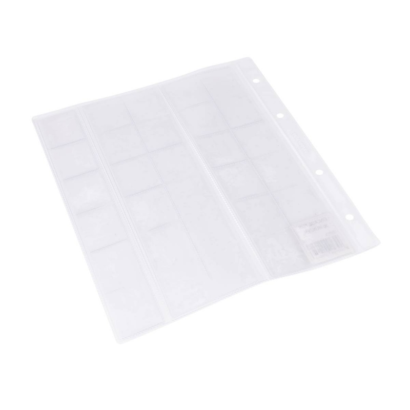 Arkusze do kolekcjonowania monet, 130 mikr., transparentne - obrazek 2