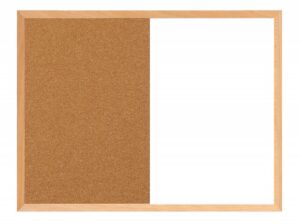 Tablica suchościeralno - korkowa, OFFICE PRODUCTS Combo, 60x40 cm, w ramie drewnianej