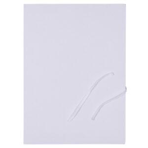 Teczka wiązana OFFICE PRODUCTS Budget, karton, A4, 250gsm, 3-skrz., biała