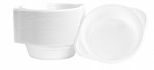 Flaczarka plastikowa OFFICE PRODUCTS, 500ml, śr. 16cm, 100 szt., biała