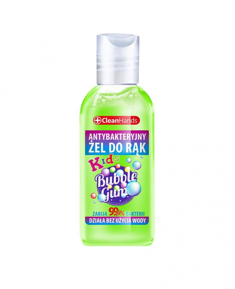 Antybakteryjny żel do rąk CLEAN HANDS, guma balonowa, 50 ml