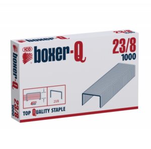 Zszywki ICO Boxer, 23/8, galwanizowane, 1000szt.