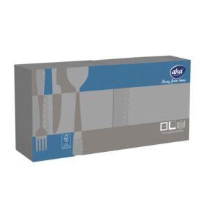 Serwetki AFH AHA, 2-warstwowe, składanie 1/4, 33x33cm, 250 szt., szare