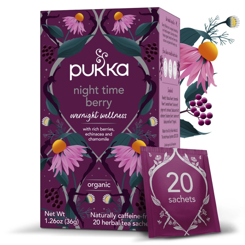 Herbata PUKKA Night Time Berry, 20 kopert - obrazek 2