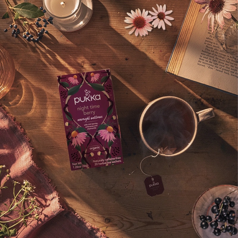 Herbata PUKKA Night Time Berry, 20 kopert - obrazek 3