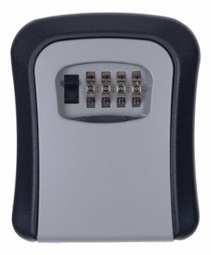 Skrytka na klucze DONAU TECH, 115x95x40 mm, czarno-srebrna