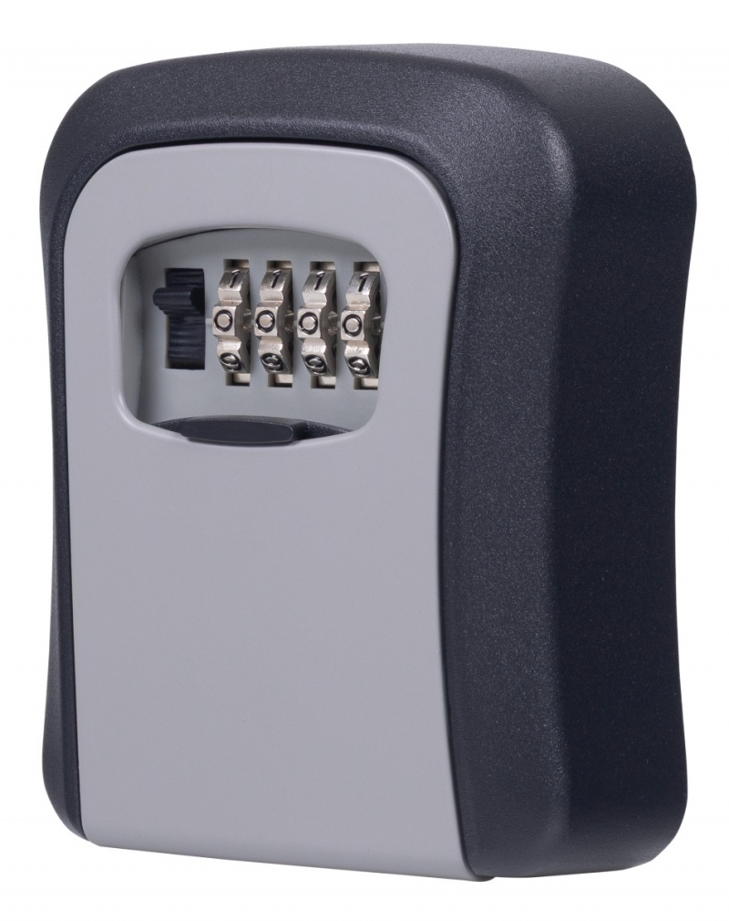 Skrytka na klucze DONAU TECH, 115x95x40 mm, czarno-srebrna - obrazek 4