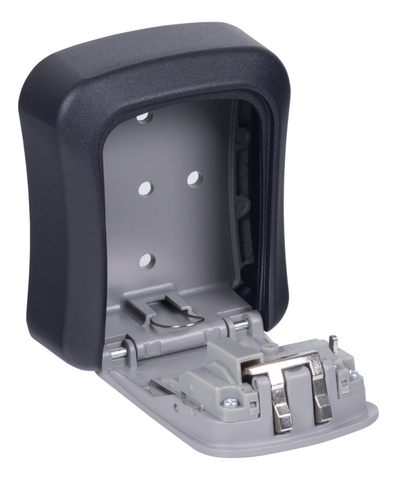 Skrytka na klucze DONAU TECH, 115x95x40 mm, czarno-srebrna - obrazek 5