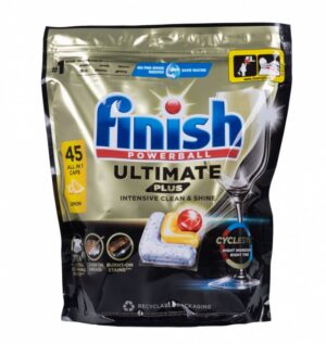 Tabletki do zmywarki FINISH Ultimate Plus, 45 szt., lemon