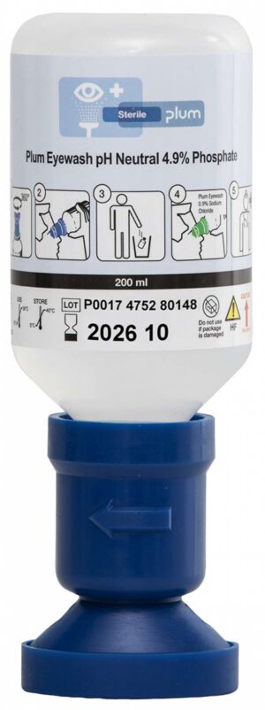 Płyn do oczu PLUM pH Neutral, z ergonomiczną nakładką na oko, 200ml