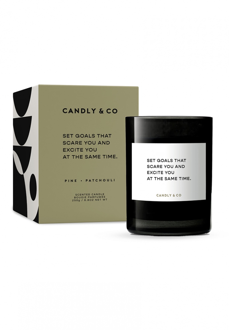 Świeca sojowa w szkle CANDLY&CO, Set Goals That Scare You, zapach No.4, 250g - obrazek 2