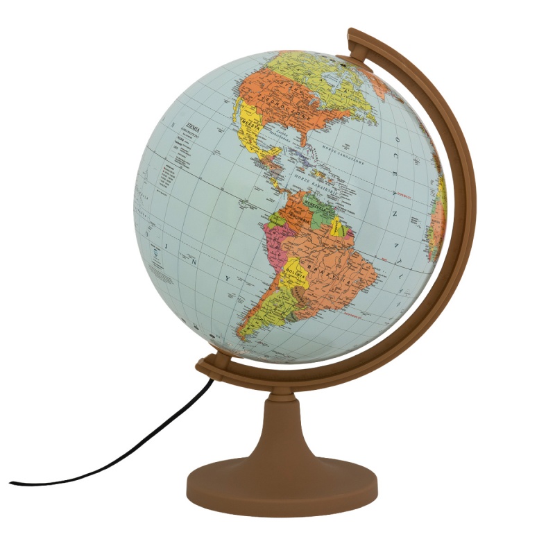 Globus polityczny GŁOWALA, podświetlany, plast. niska stopka, śr. 320mm, w pudełku - obrazek 2