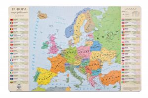 Podkładka na biurko GŁOWALA, mapa polityczna Europy, 58x38cm