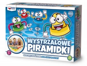 Gra zręcznościowa GŁOWALA, wystrzałowe piramidki, 235x245x60mm