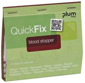 Plastry tamujące krwawienie PLUM QuickFix Blood Stopper, wkład, 45 szt.