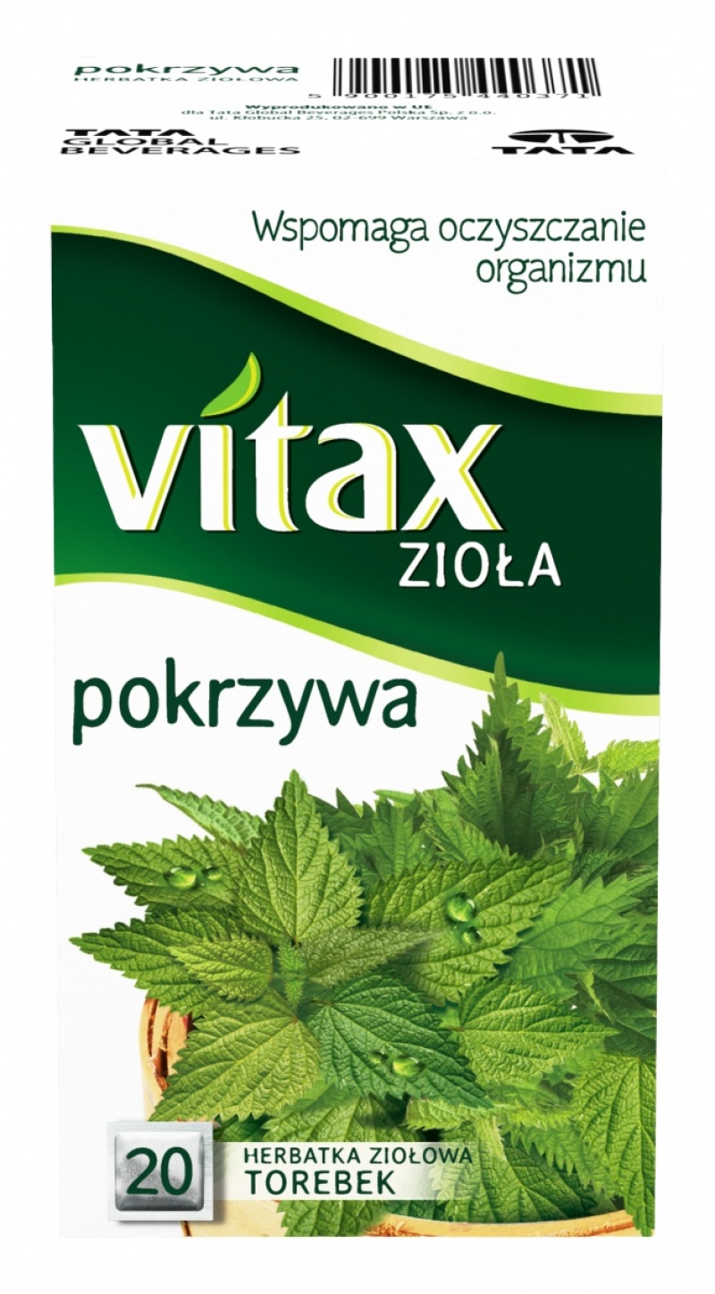 Herbata VITAX, ziołowa, pokrzywa, 20 torebek