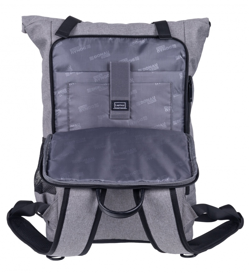 Plecak DONAU TRAVEL London, 15,6", 18l, szary - obrazek 5