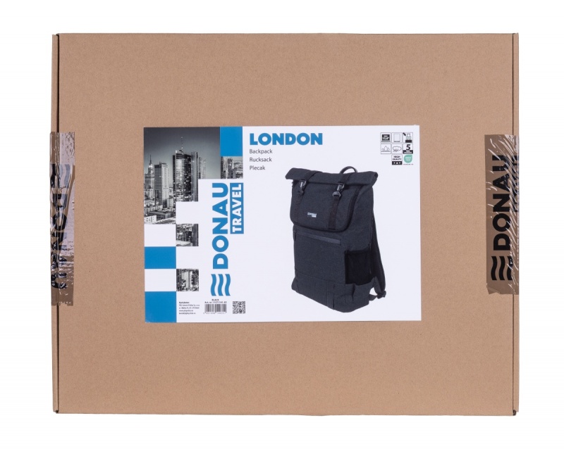 Plecak DONAU TRAVEL London, 15,6", 18l, czarny - obrazek 9