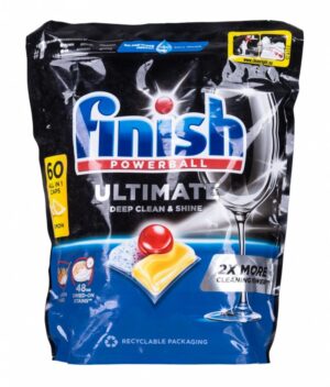 Tabletki do zmywarki FINISH Ultimate All in One, 60 szt., lemon