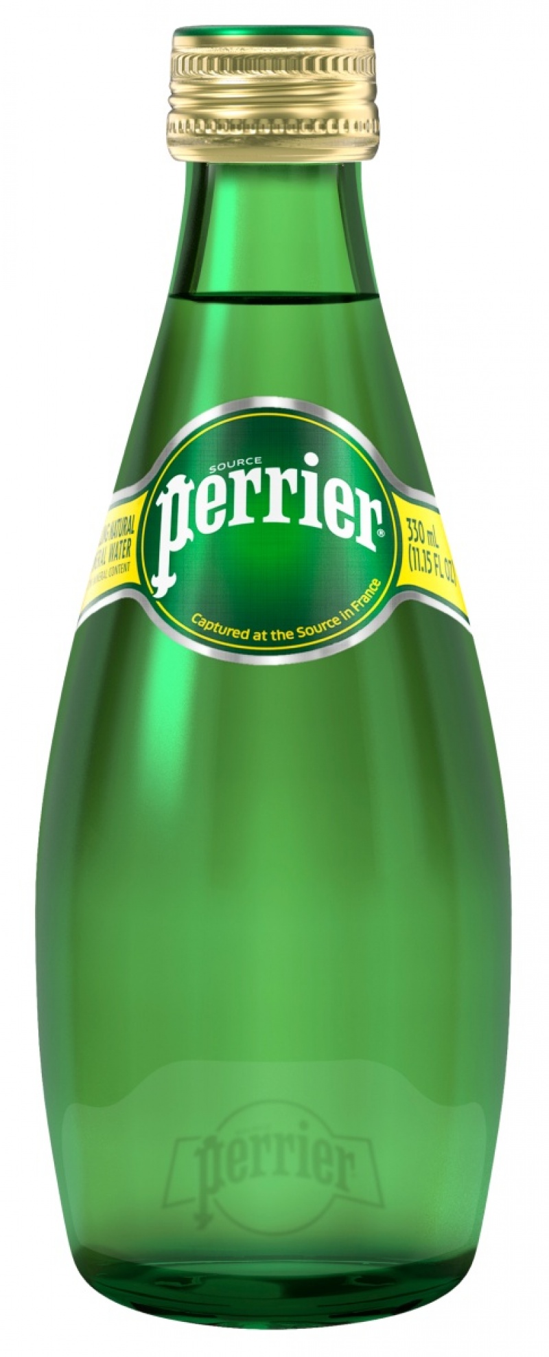 Woda PERRIER, mocny gaz, butelka szklana, 0,33l