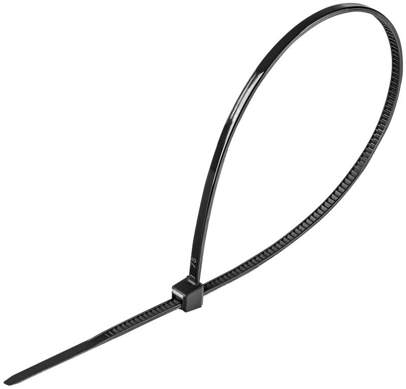 Opaski zaciskowe/trytytki DONAU TECH, 200x2,5mm, 100szt., temp. -40/80, czarne - obrazek 2