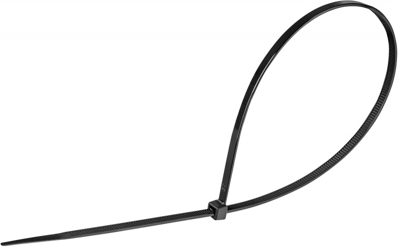 Opaski zaciskowe/trytytki DONAU TECH, 400x4,8mm, 100szt., temp. -40/80, czarne - obrazek 2