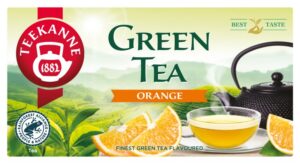 Herbata TEEKANNE, zielona, pomarańcza, 20 kopert