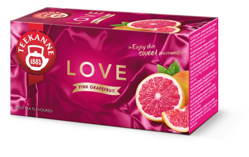 Herbata TEEKANNE Love, różowy grejpfrut, 20 kopert