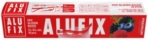 Woreczki domowe ALUFIX Zip-Fix, mix rozmiarów, 15 szt.