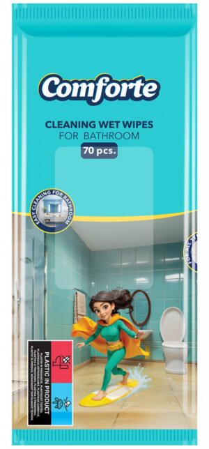 Chusteczki nawilżane COMFORTE, do łazienki, 70 szt.