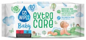 Chusteczki nawilżane dla dzieci GOWIPES Extra Care, z alantoiną, 60 szt.