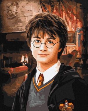 Malowanie po numerach IDEYKA, 40x50cm, Harry Potter: Pokój wspólny Gryffindoru, 1 szt.