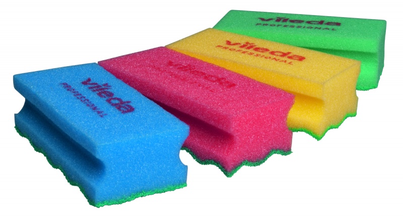 Gąbka VILEDA PROFESSIONAL PurActive, żółta - obrazek 2