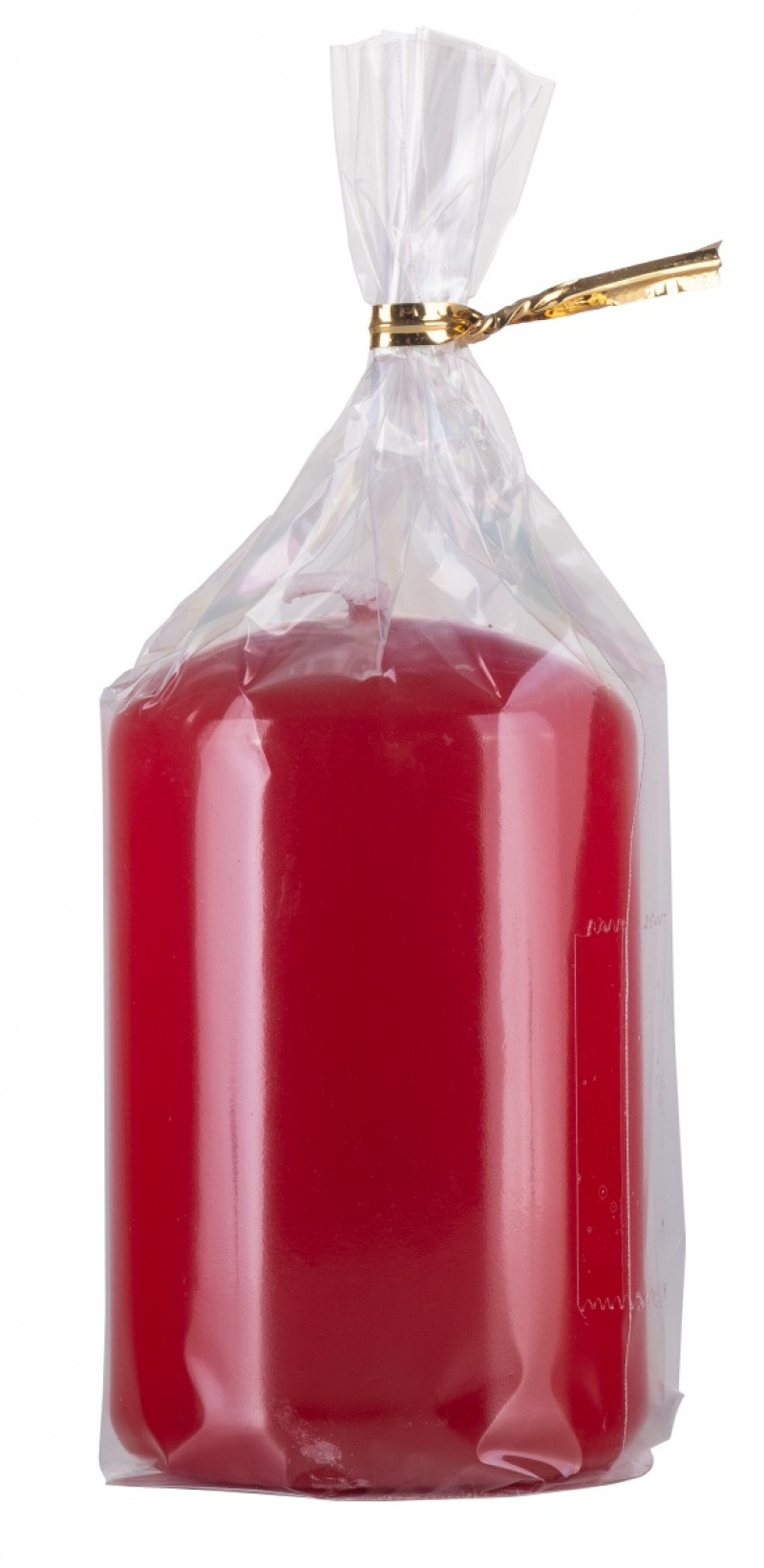 Świeca słupek DONAU HOME Standard Gloss, 50x80mm, czerwony - obrazek 2