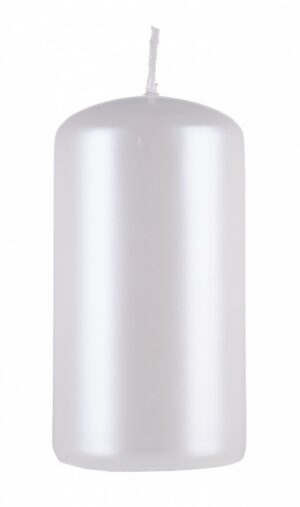 Świeca słupek DONAU HOME Standard Lakier, 60x115mm, biały perła
