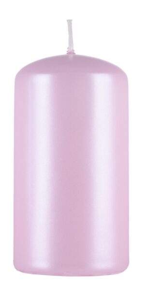 Świeca słupek DONAU HOME Standard Lakier, 60x115mm, różowy perła