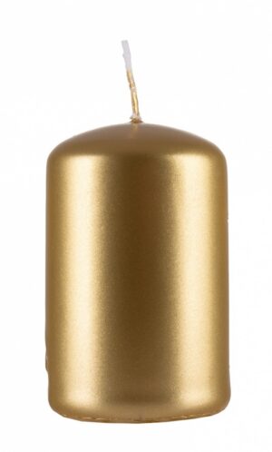 Świeca słupek DONAU HOME Adwent Lakier, 50x80mm, 4 szt., złoty