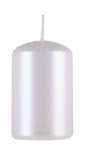 Świeca słupek DONAU HOME Adwent Lakier, 50x80mm, 4 szt., biały perła