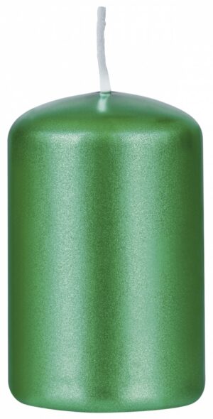 Świeca słupek DONAU HOME Adwent Lakier, 50x80mm, 4 szt., zielony połysk