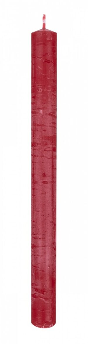 Świeca stołowa DONAU HOME Rustic Classic, 22x250mm, 4 szt., czerwony